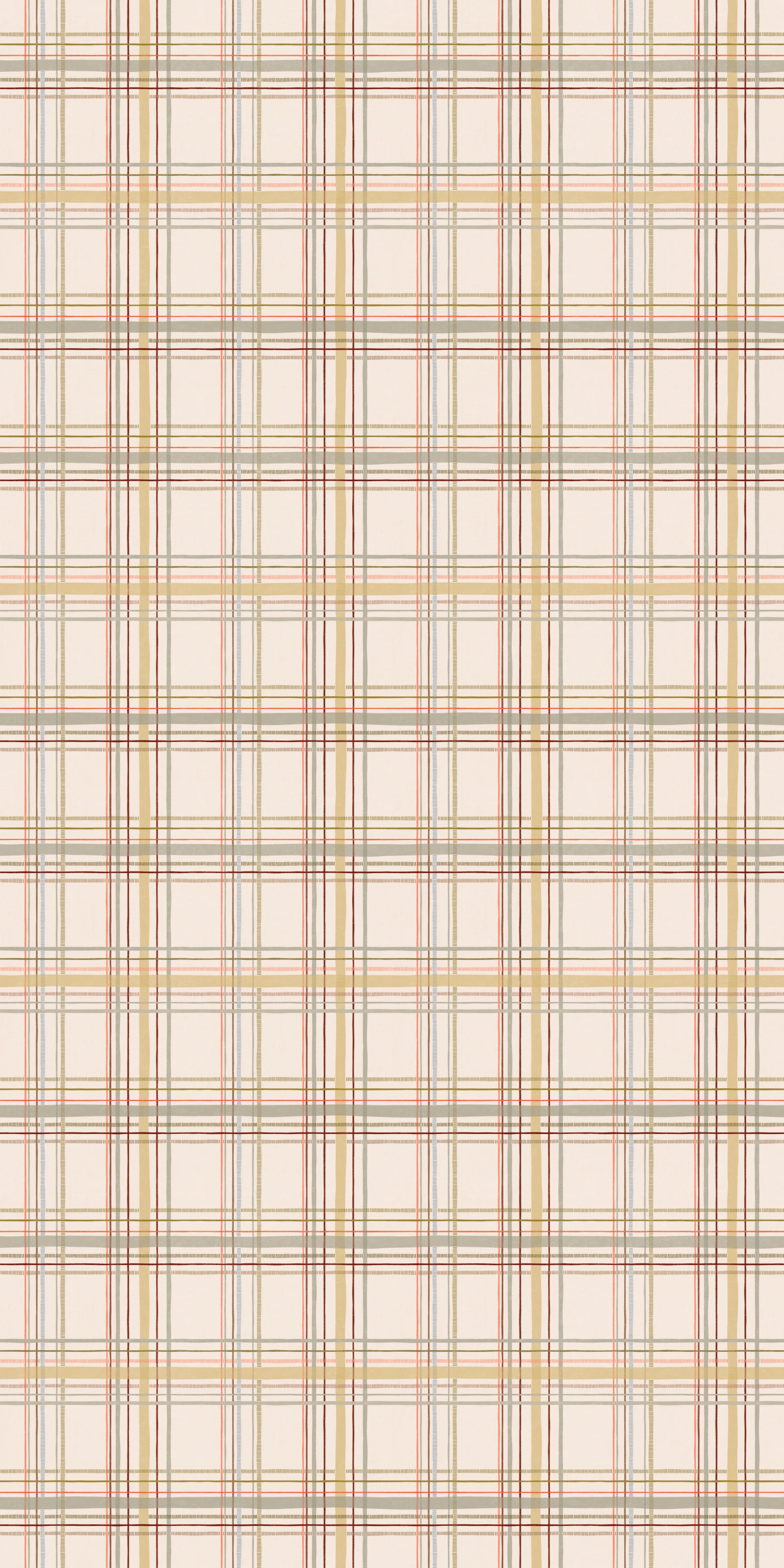 Vintage Plaid in Marigold color