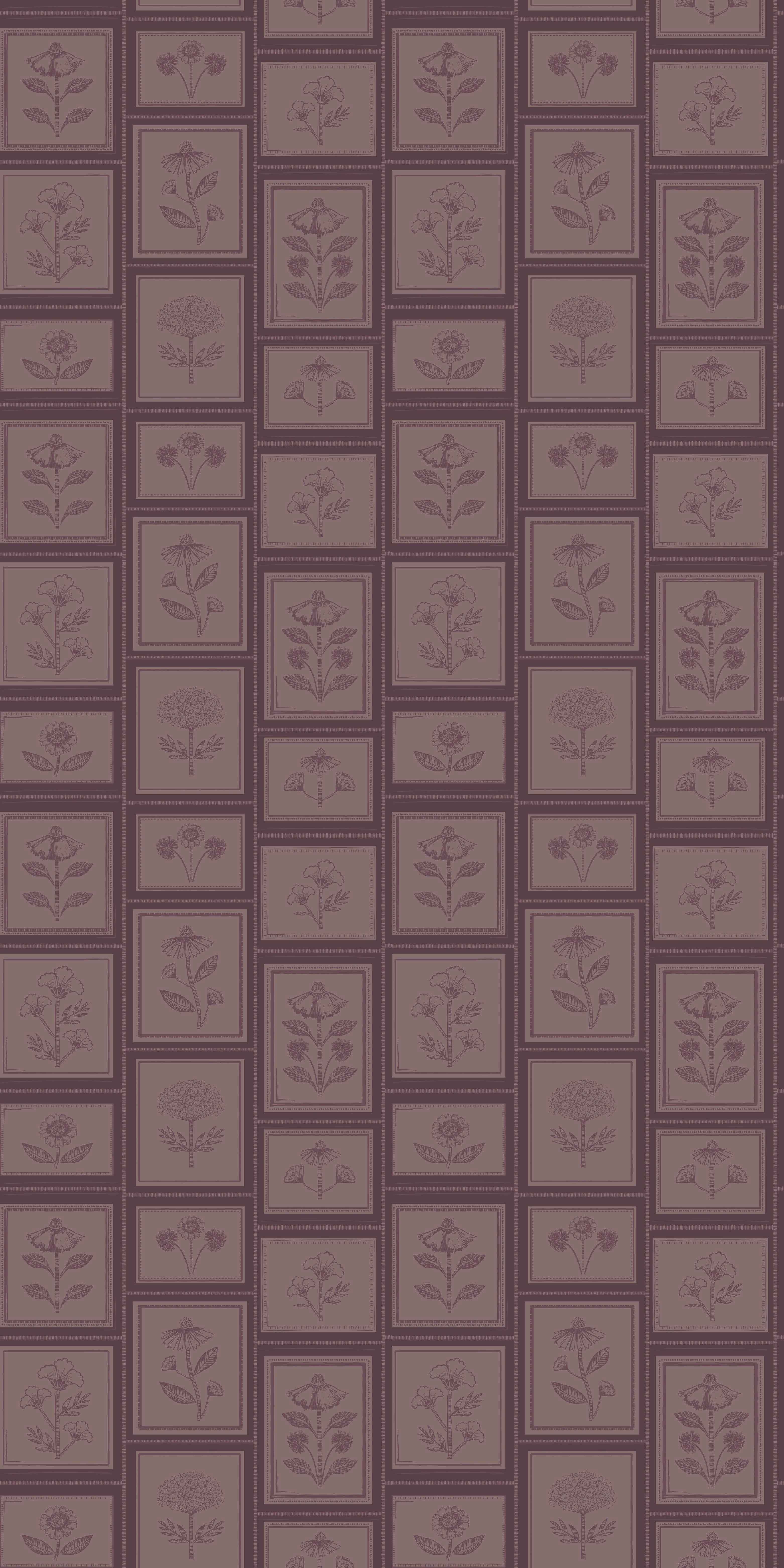 Vintage Frame in Plum color