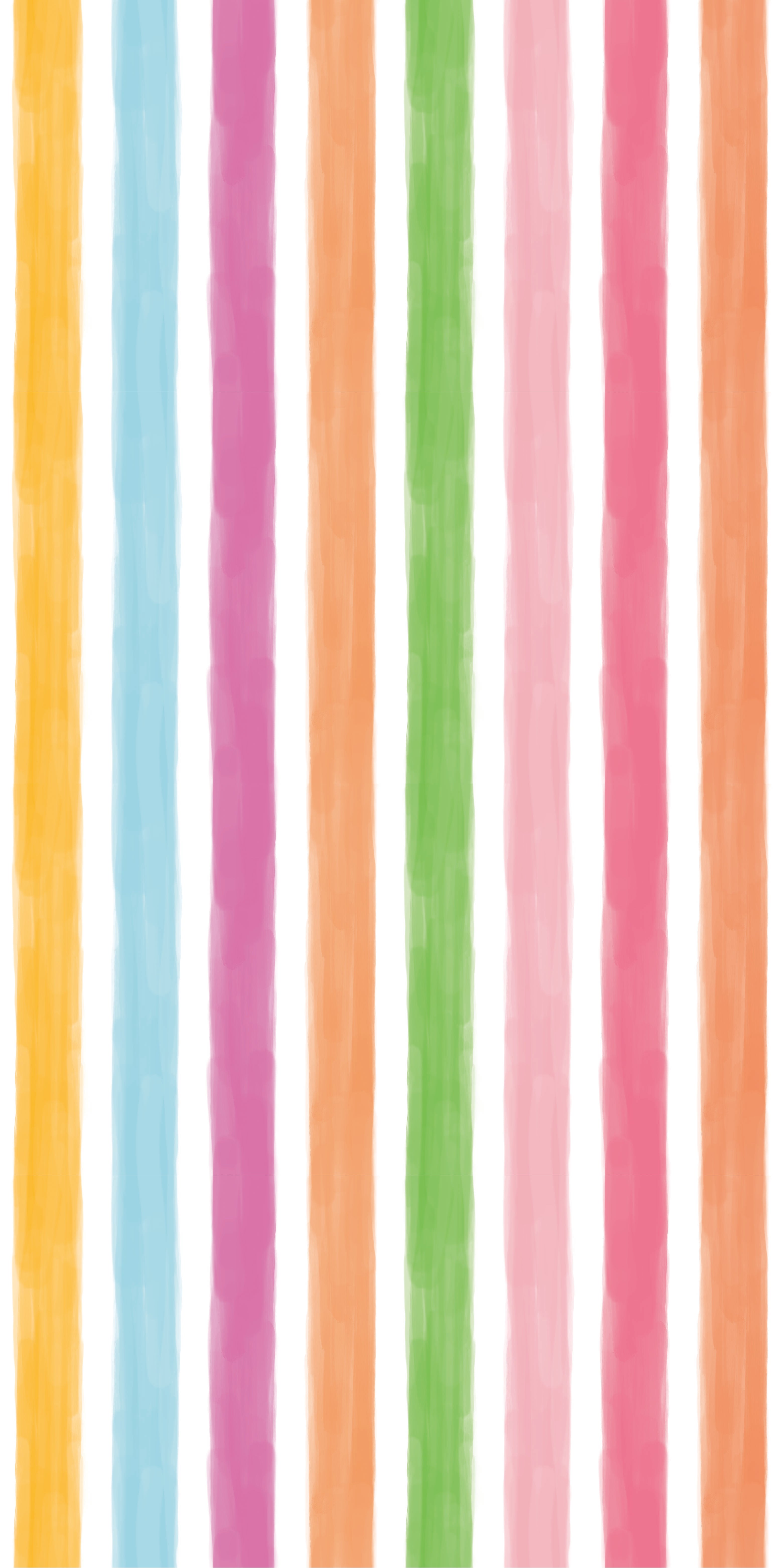 Watercolor Stripes in Multi A color