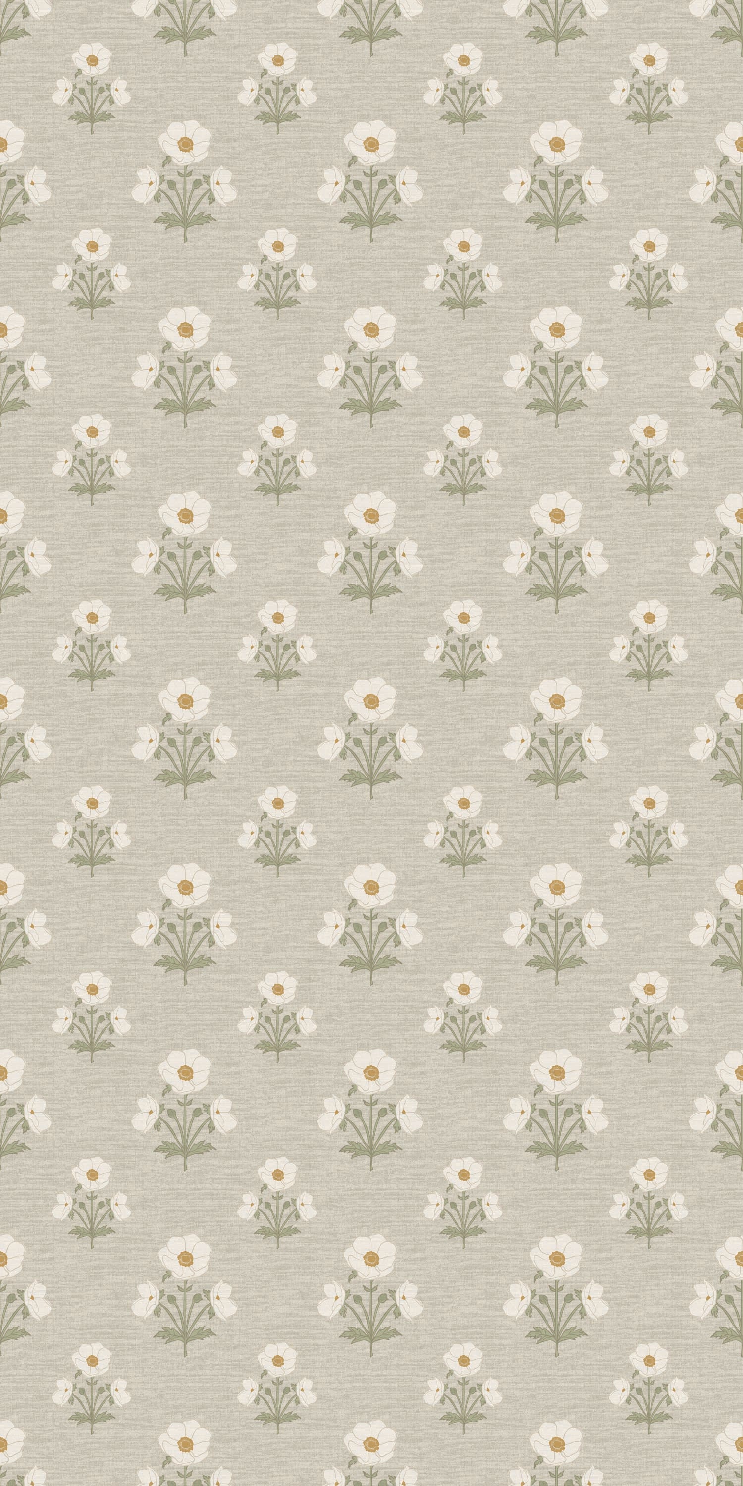 Windflower in White/Yellow color
