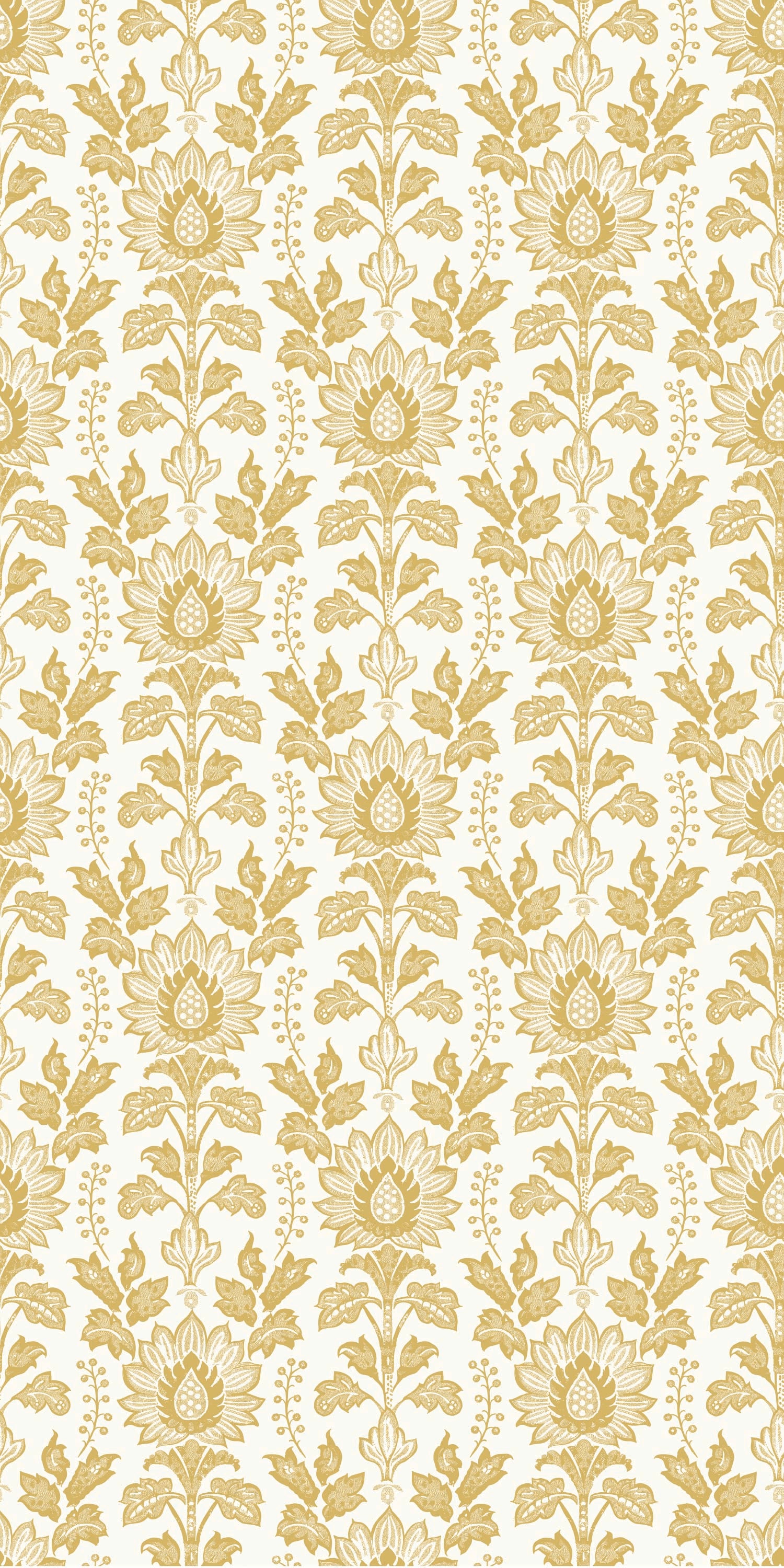 Cottage Damask in Marigold color