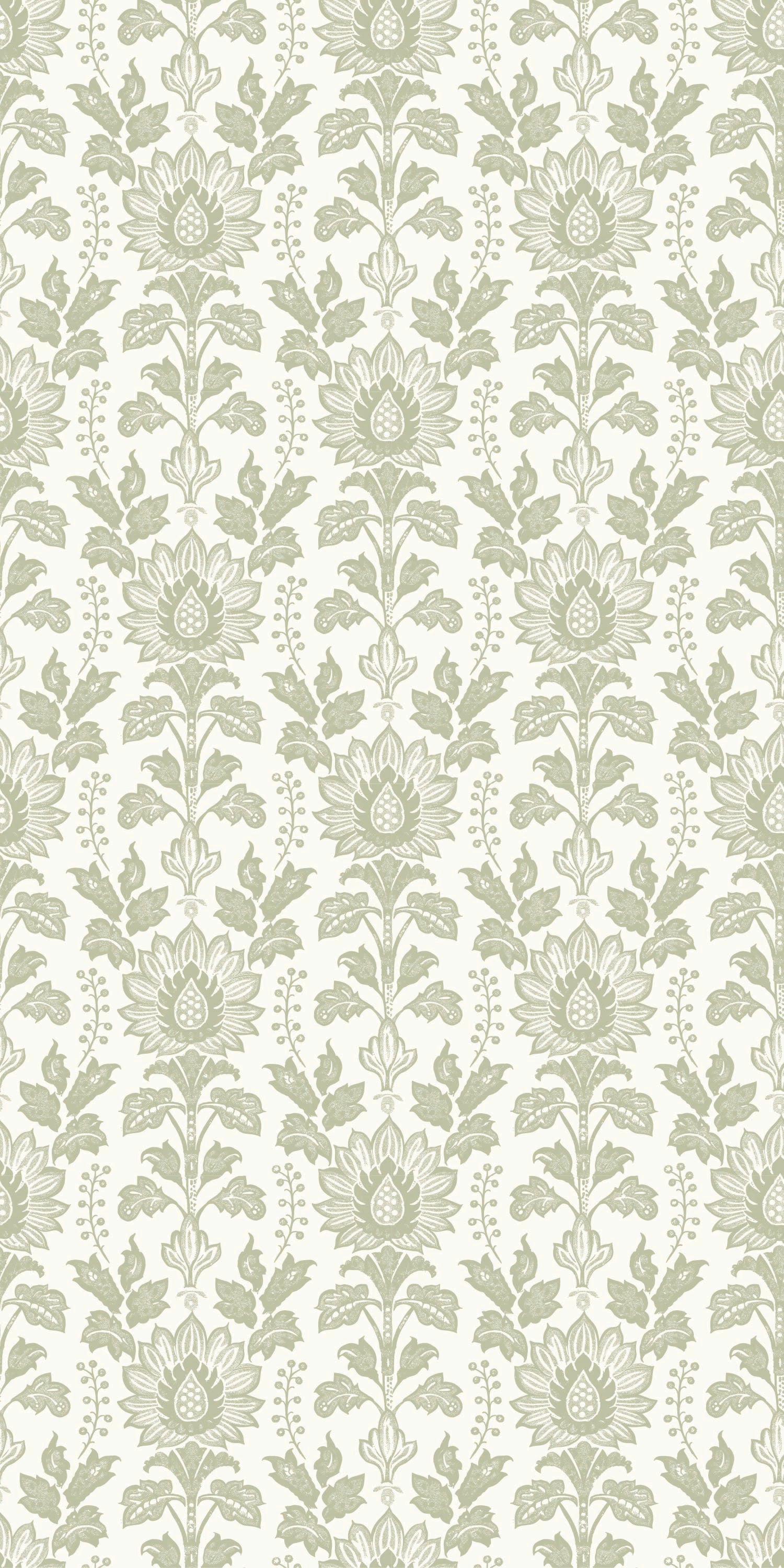 Cottage Damask in Sage color