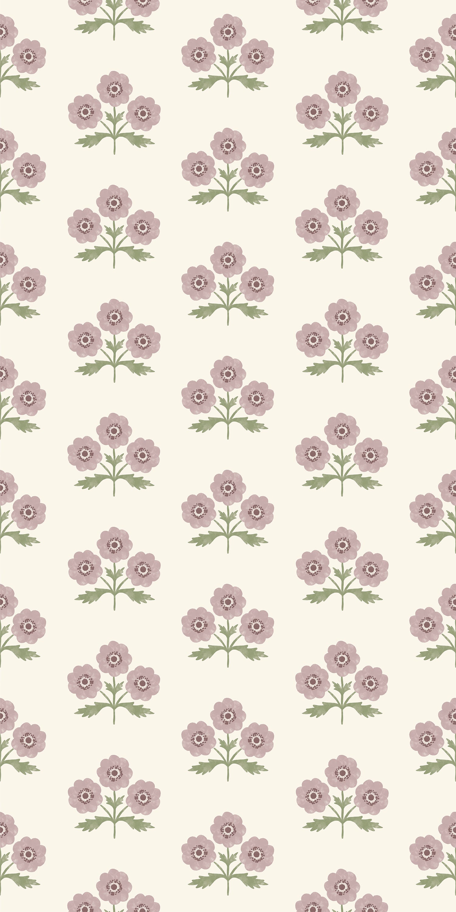 Field Floral in Mulberry color