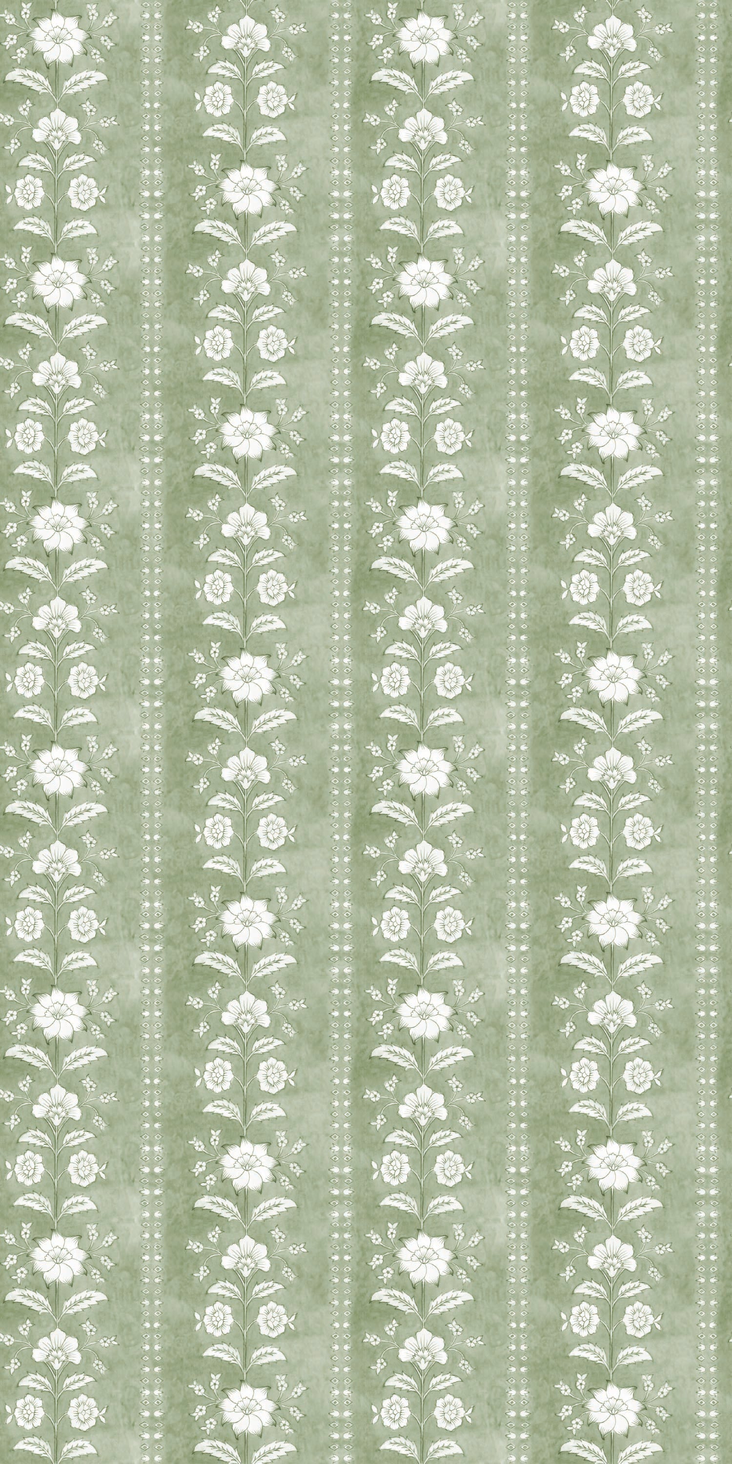 Flower Garland in Sage color
