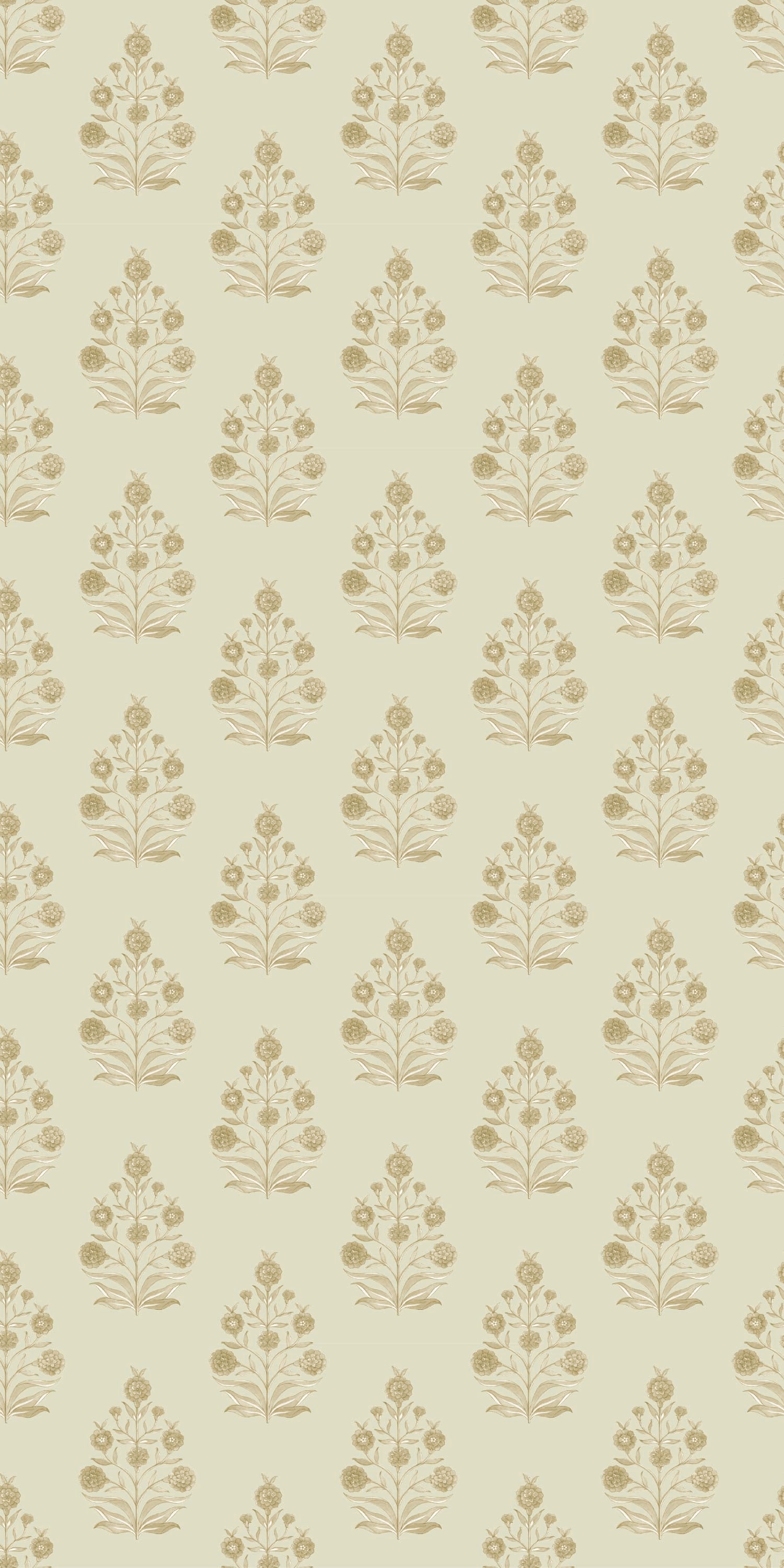 Haveli Block Print in Tan color