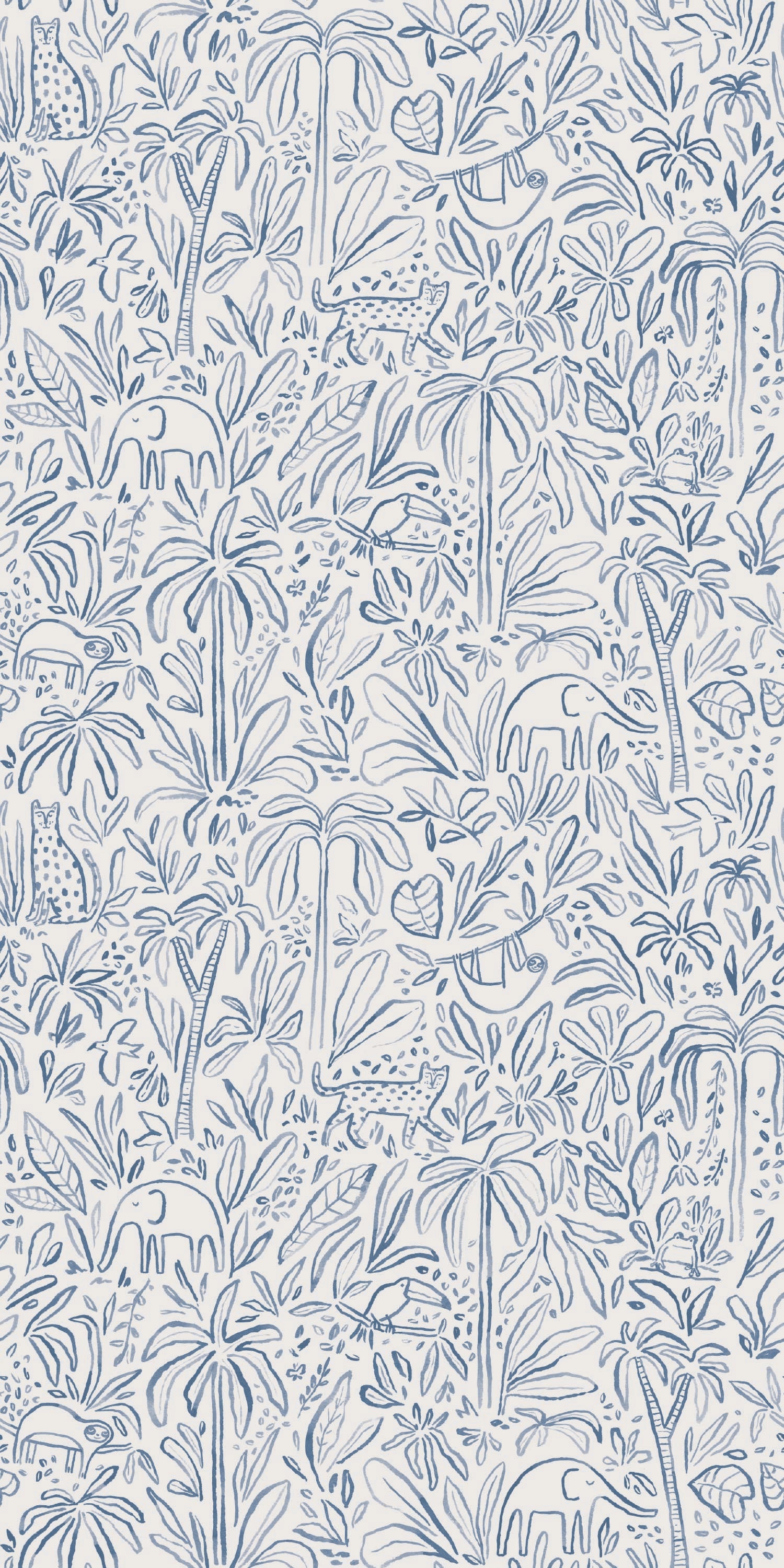 In the Jungle in Blue color