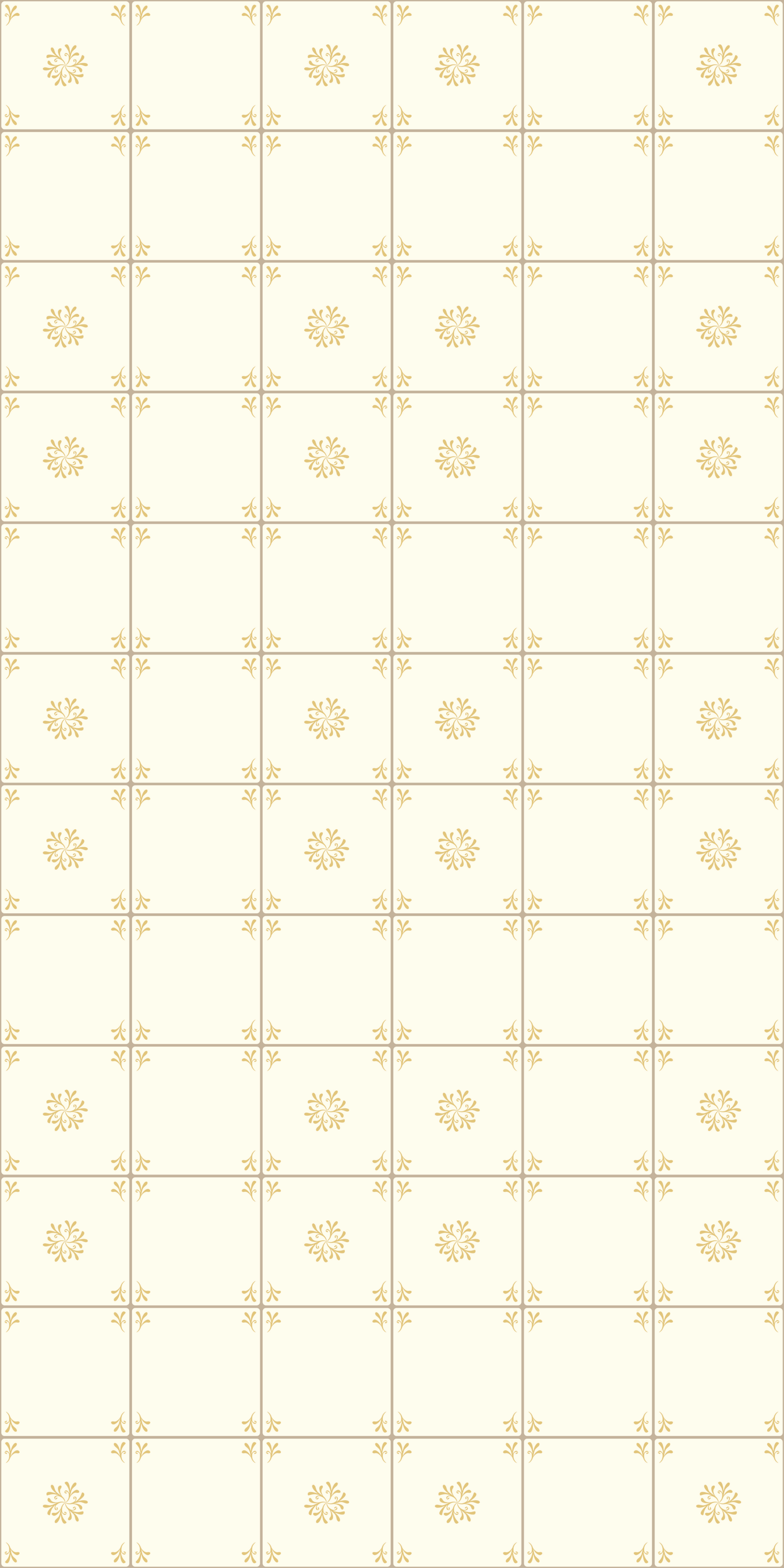 Porto Tile Decals in Yellow color