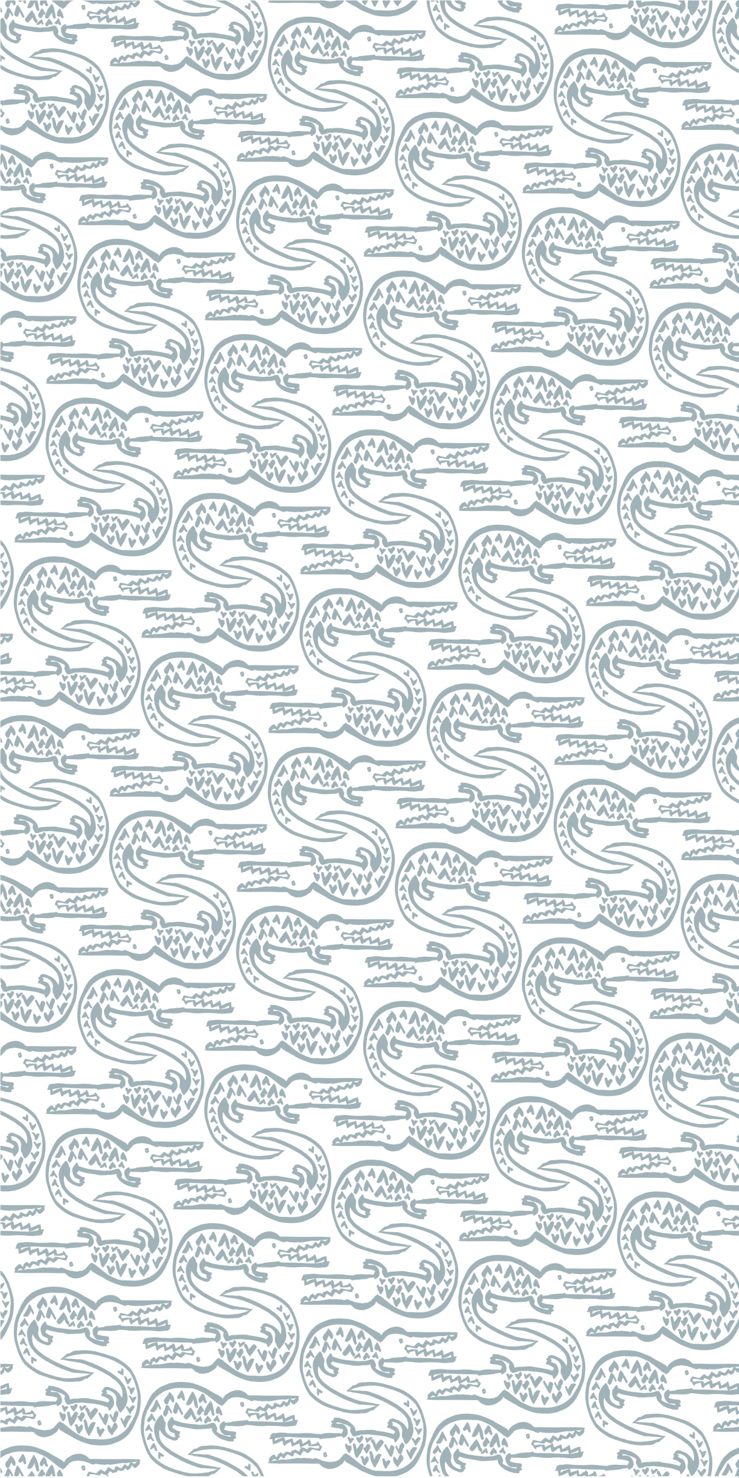 Alligator in Bay Blue color