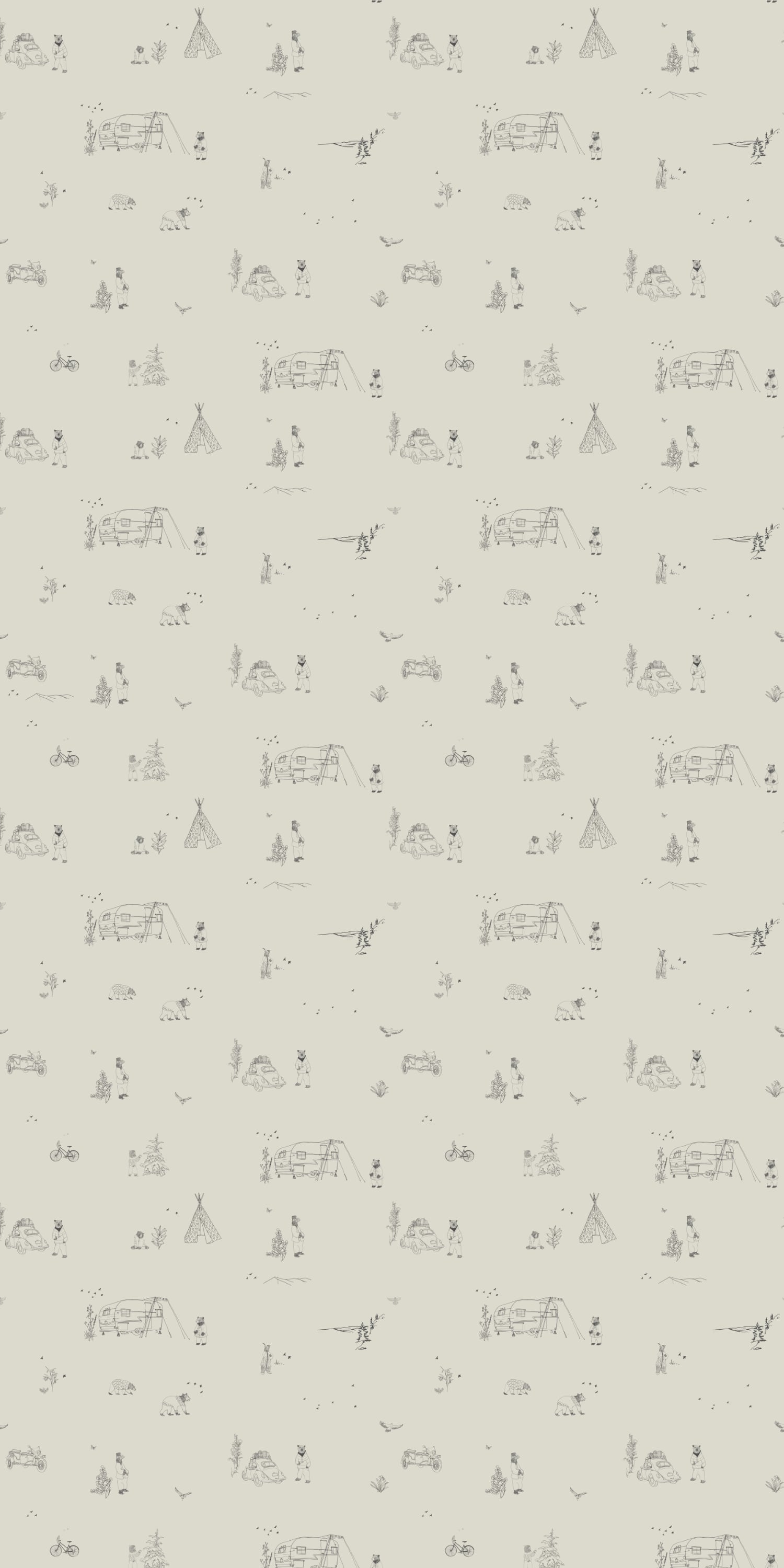 Bear Tent in Light Grey color