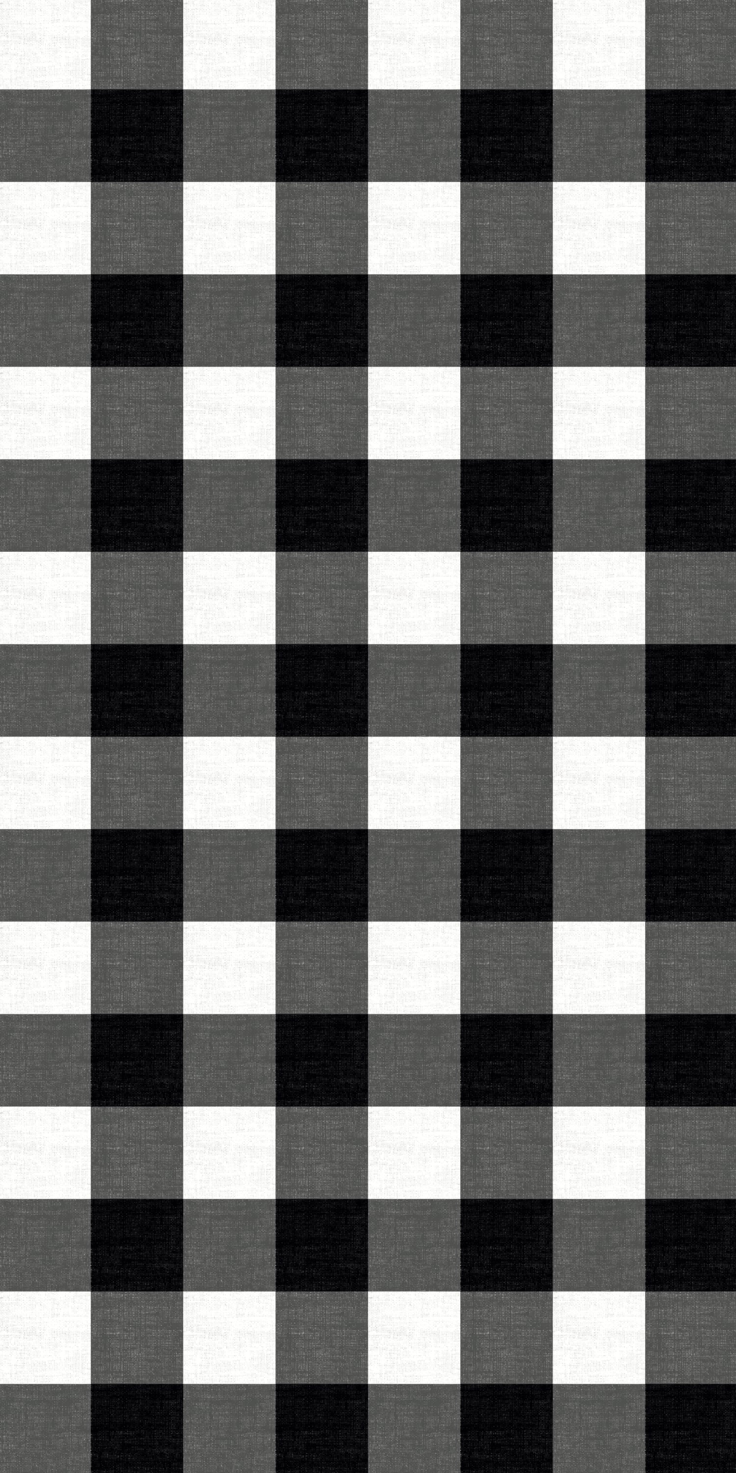 Big Gingham in Black and White color