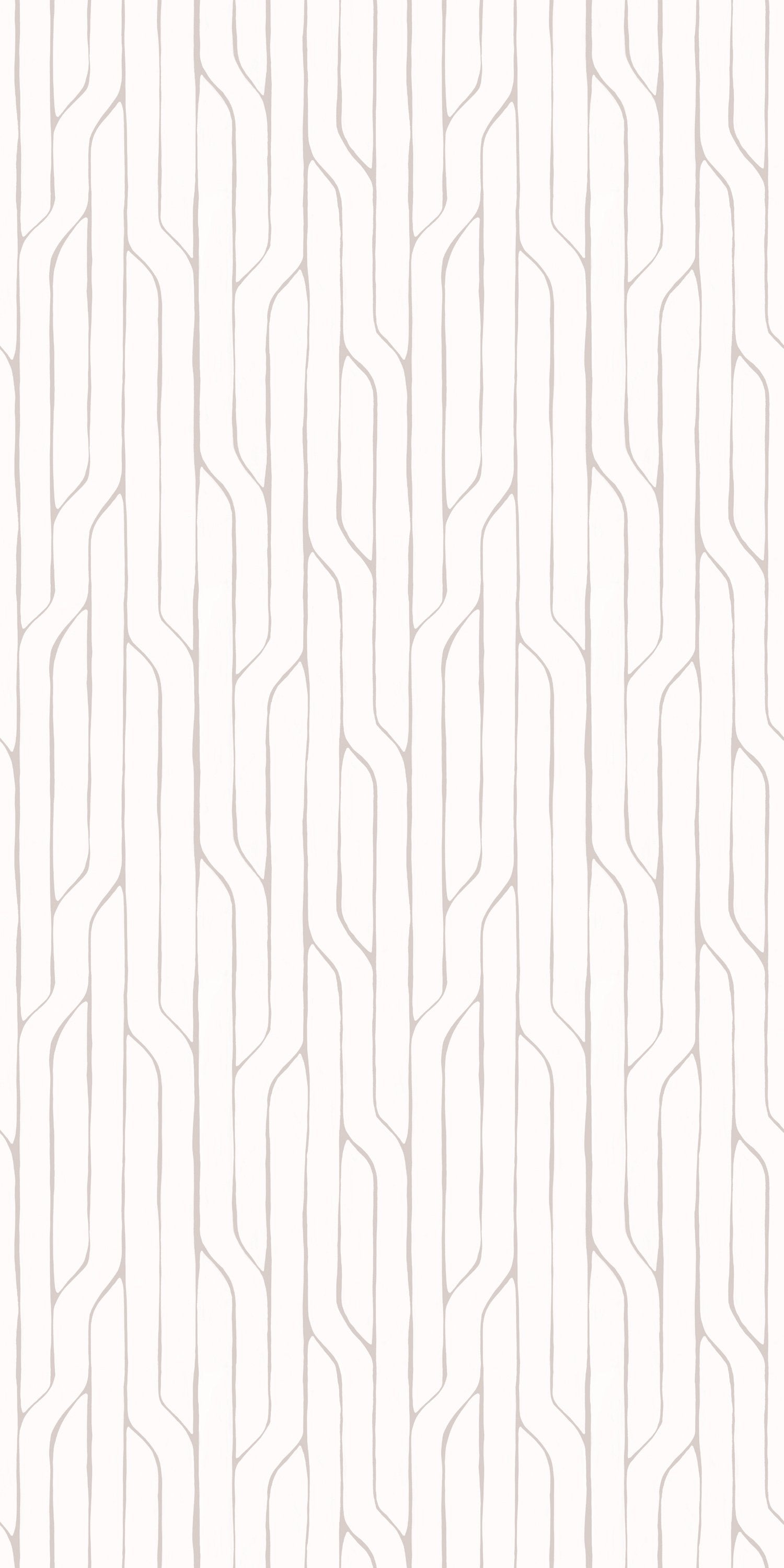 Crossing Lines in White color