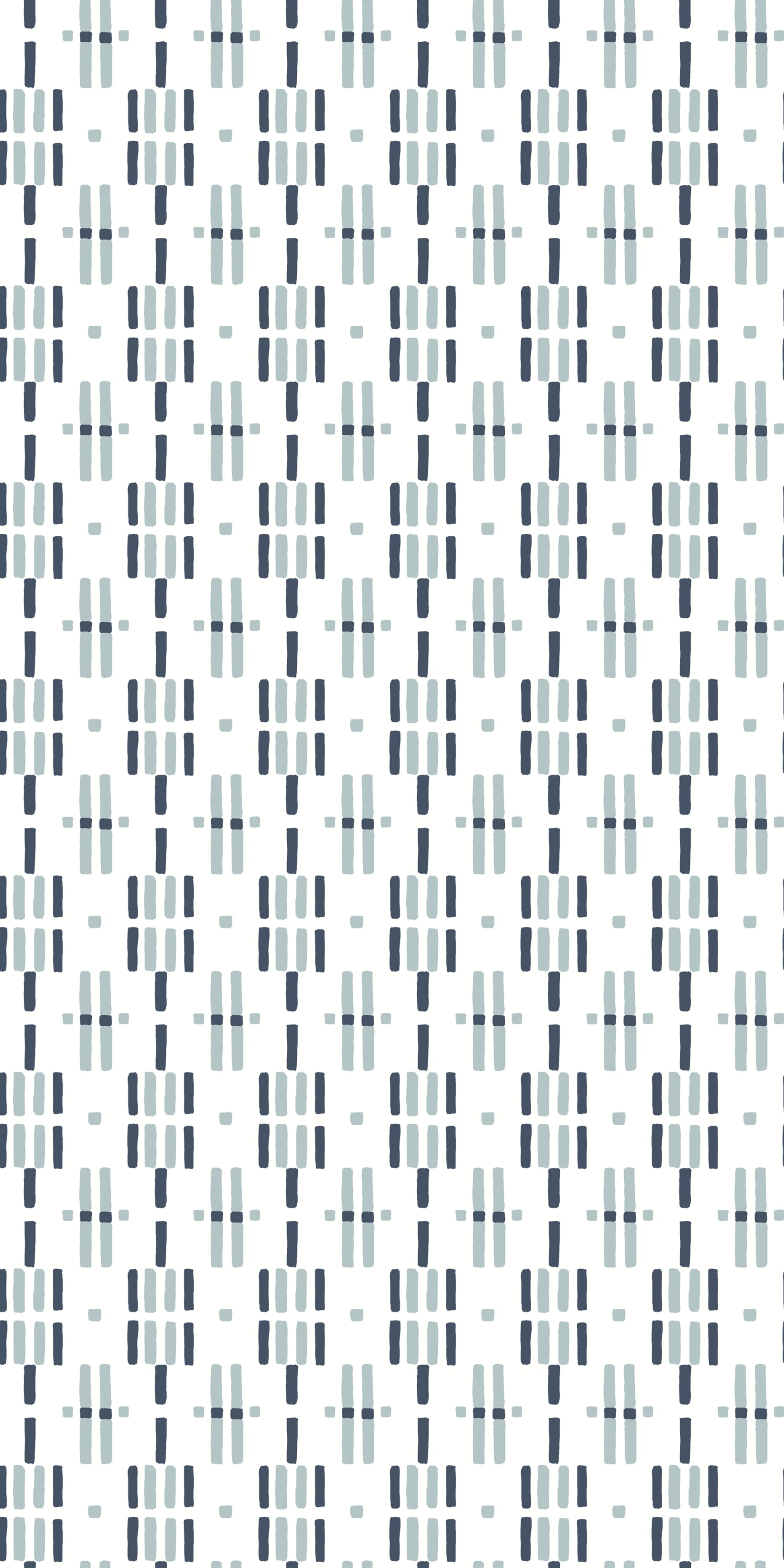 Dot Dash in Blue on White color