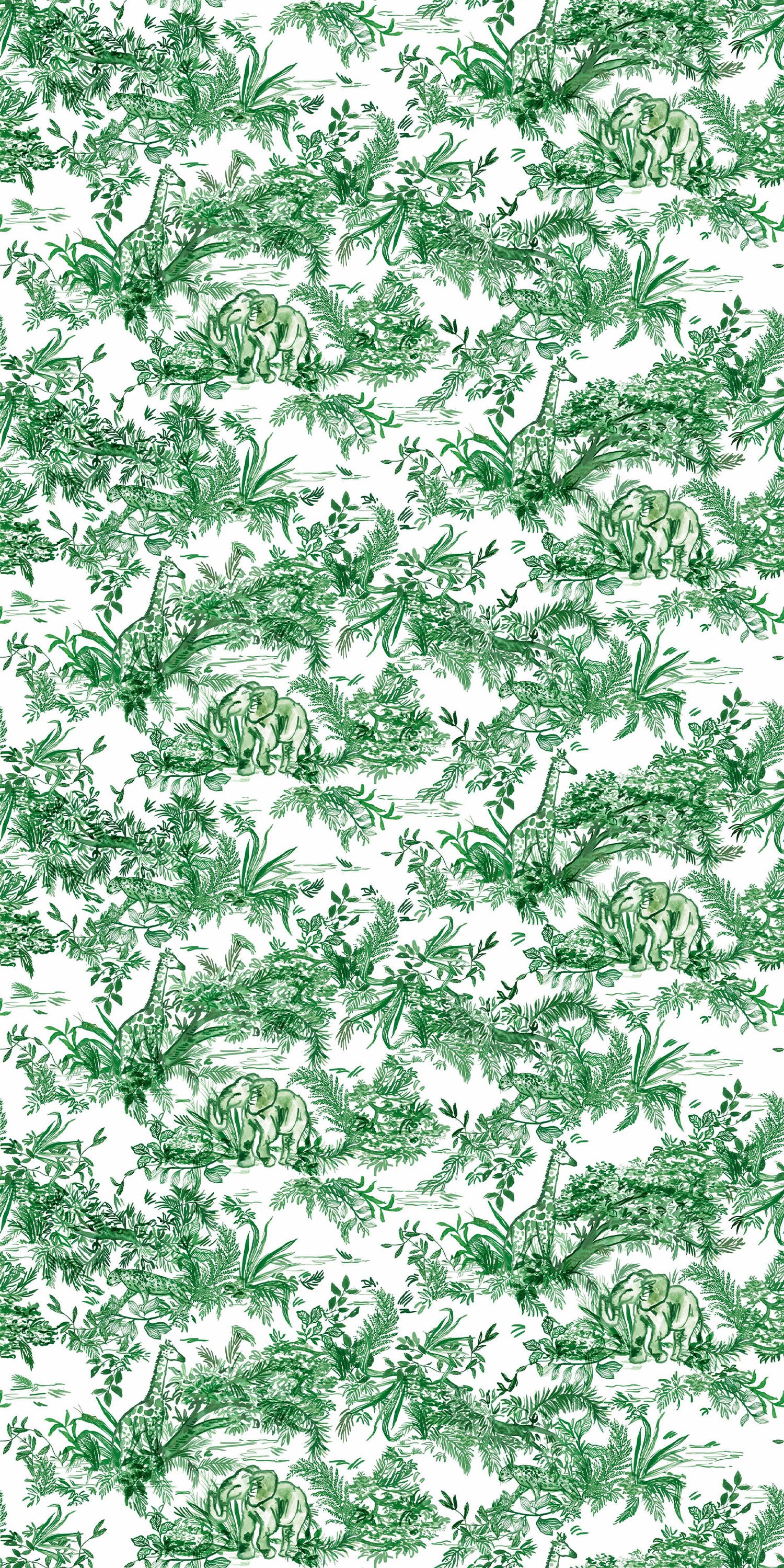 Jungle Toile in Green color