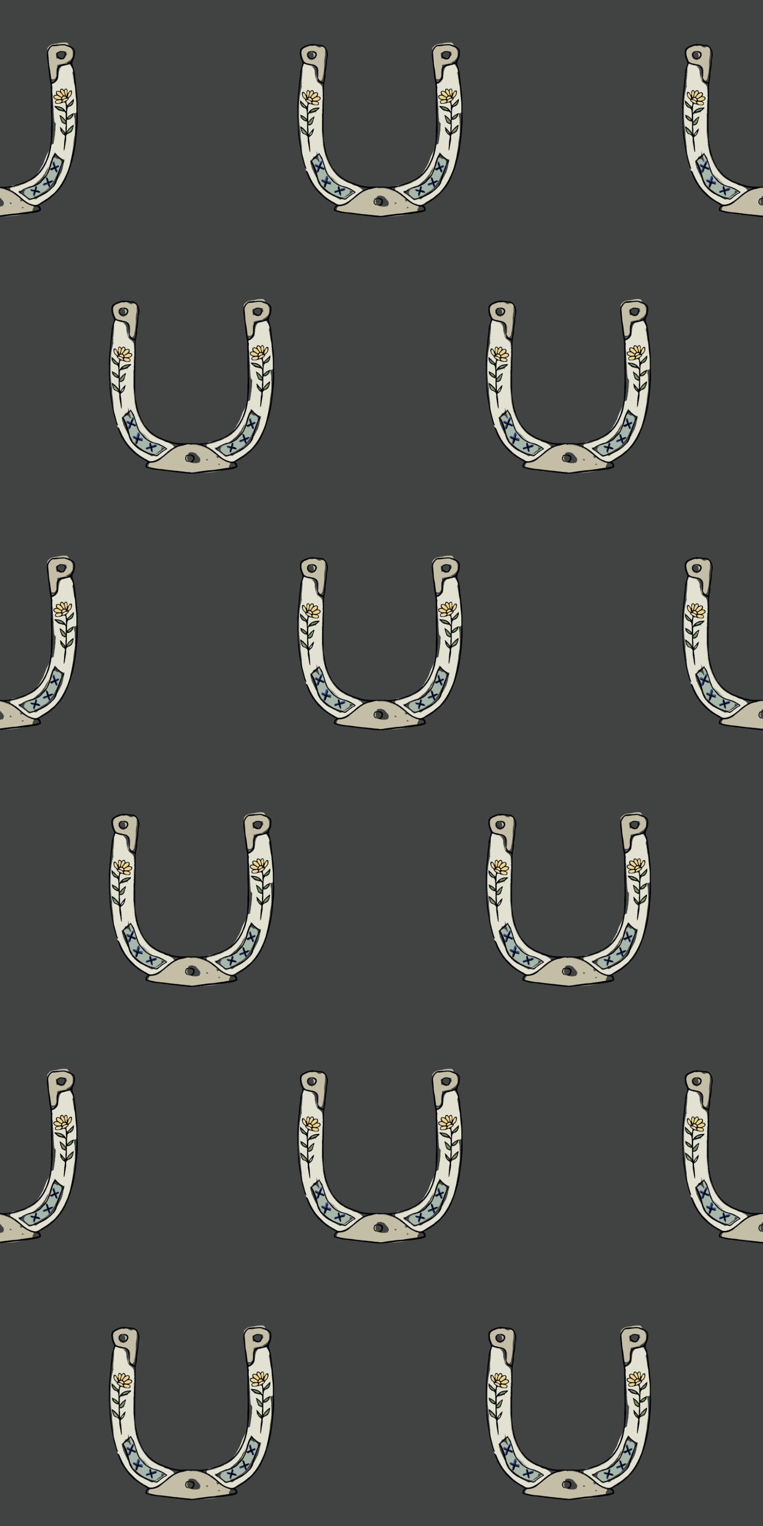 Horseshoe in Charcoal color