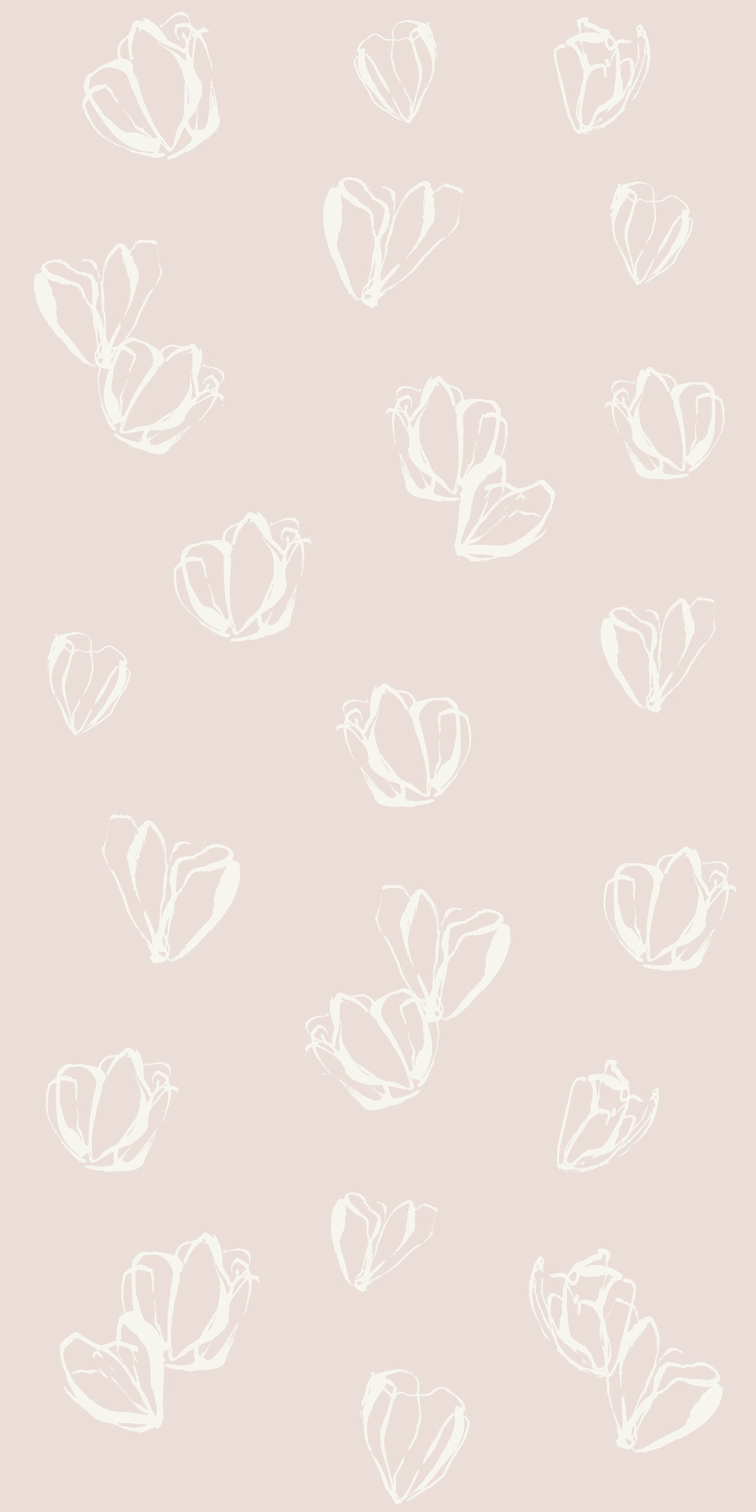 Magnolias in Taupe color
