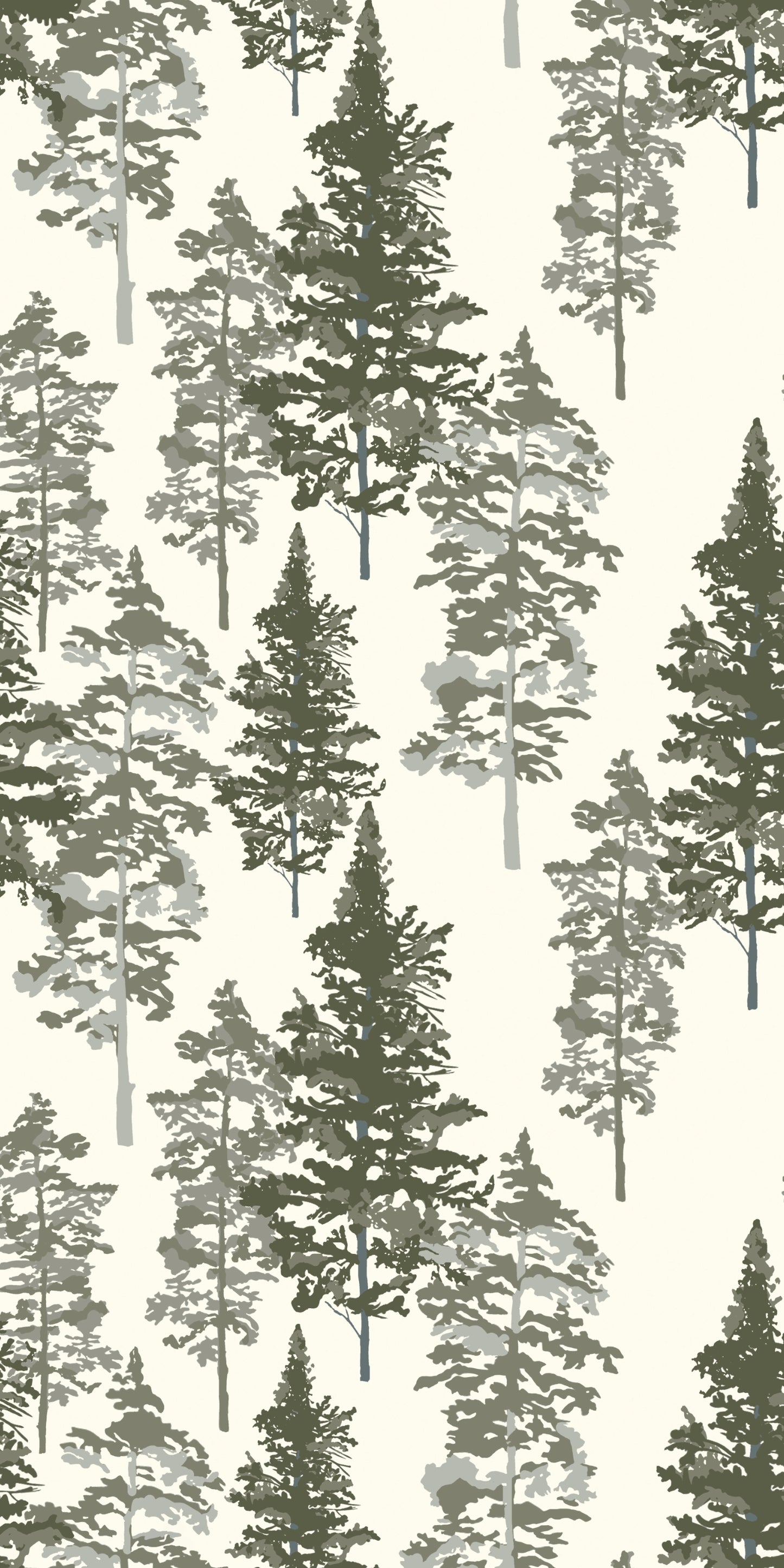 Green trees
