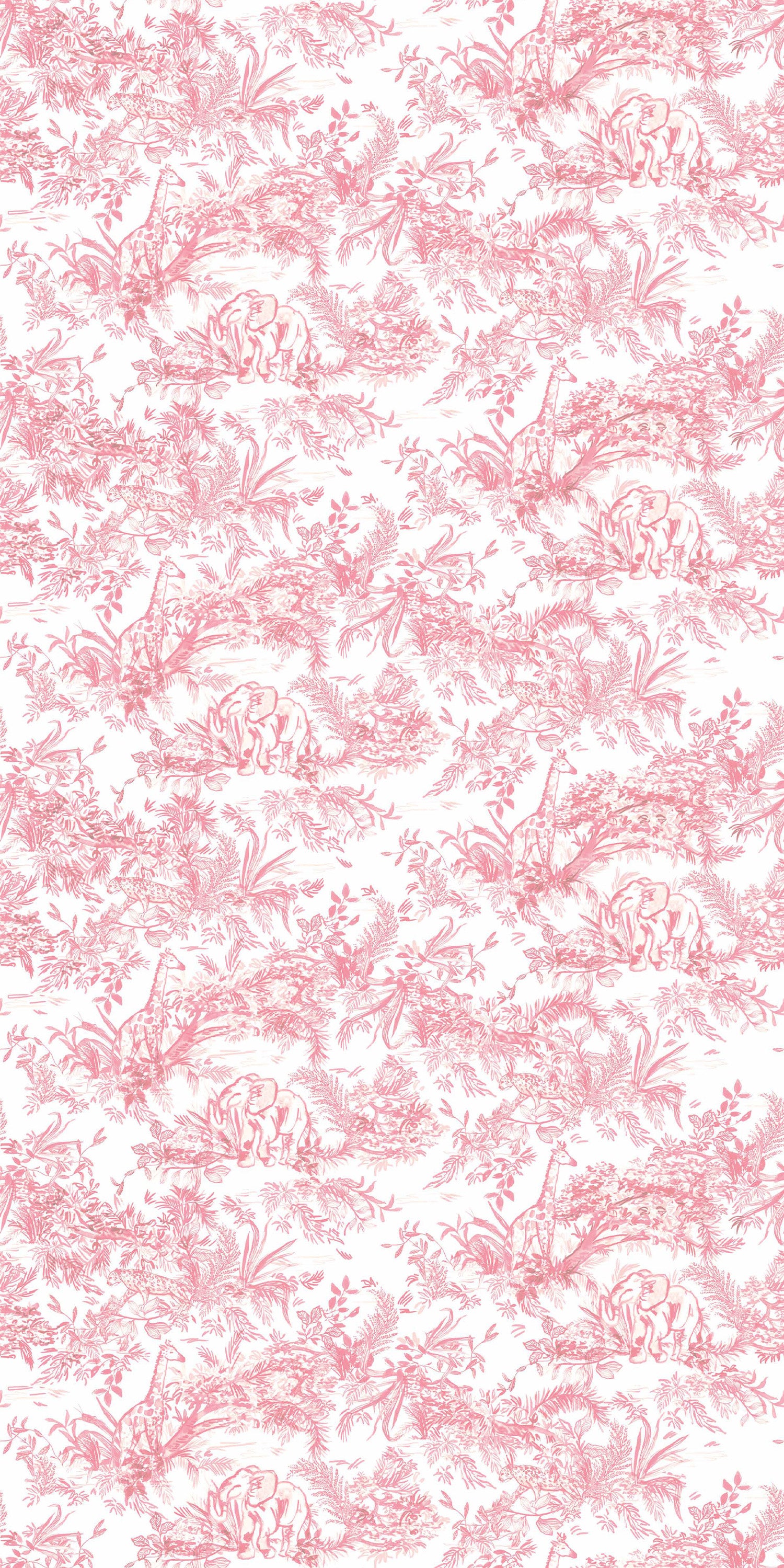Jungle Toile in Pink color
