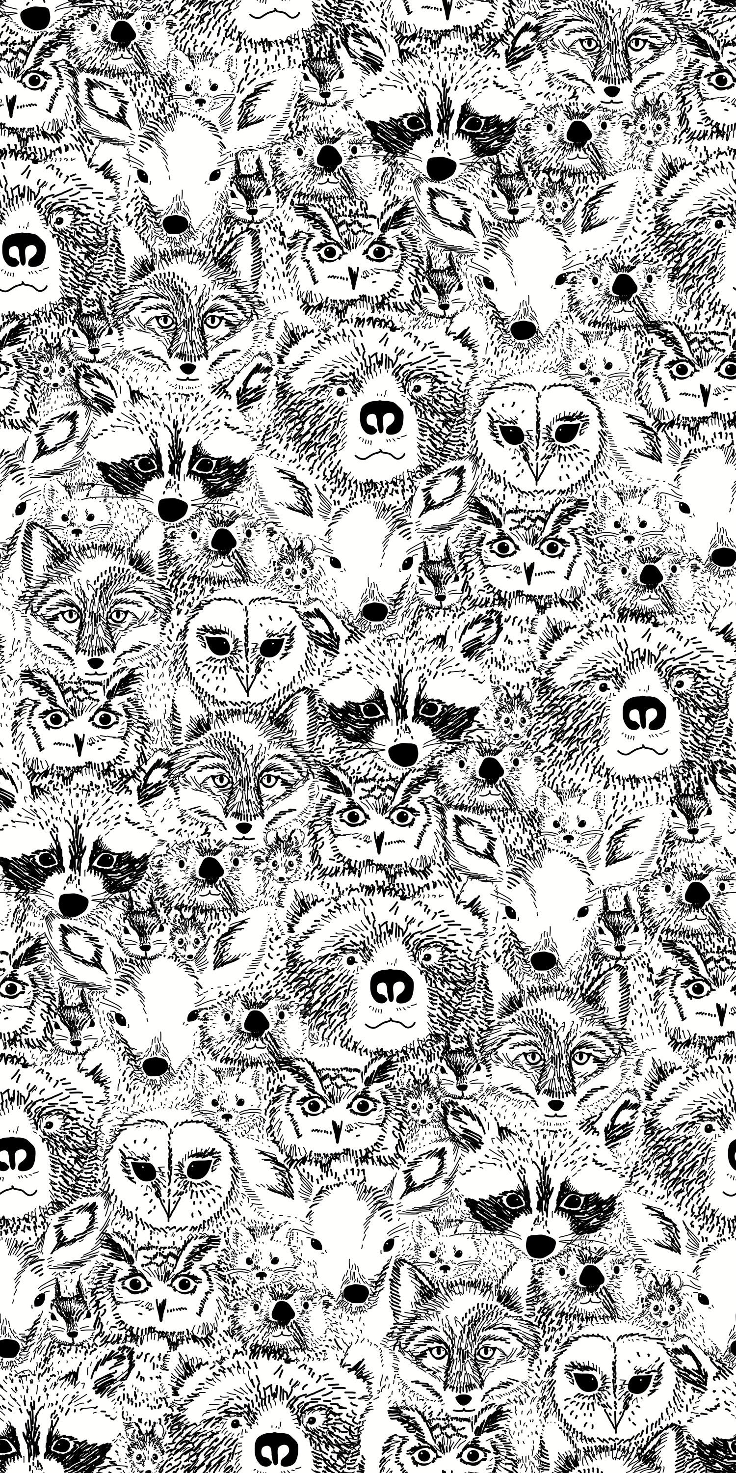 Wild in Black and White color