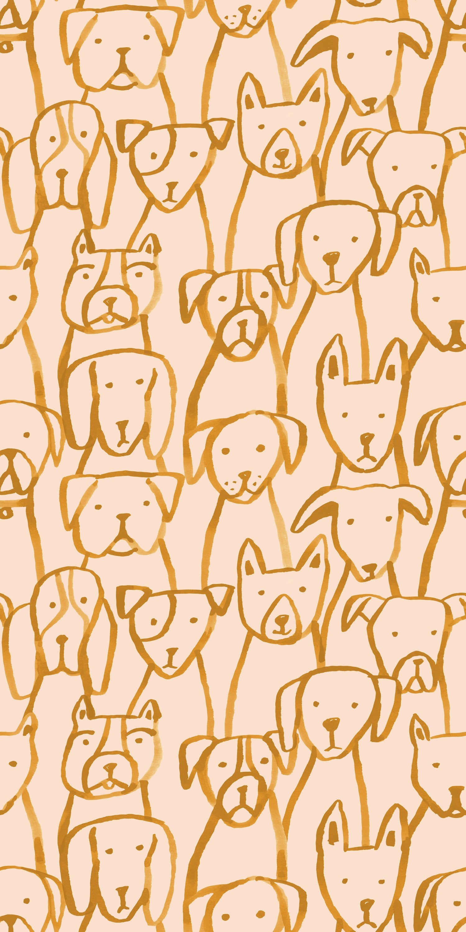 Puppy Pile - Gold