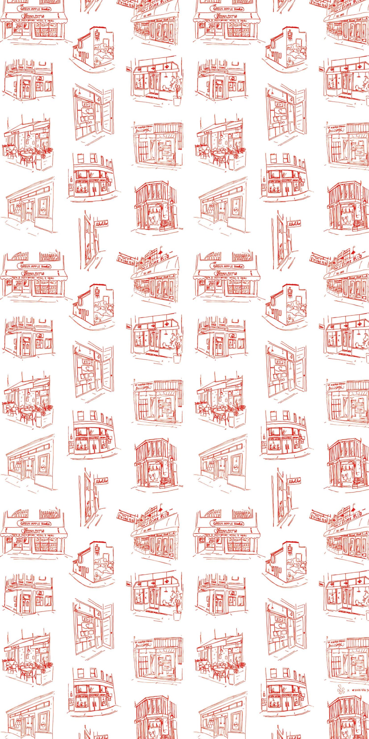 San Francisco in Red color