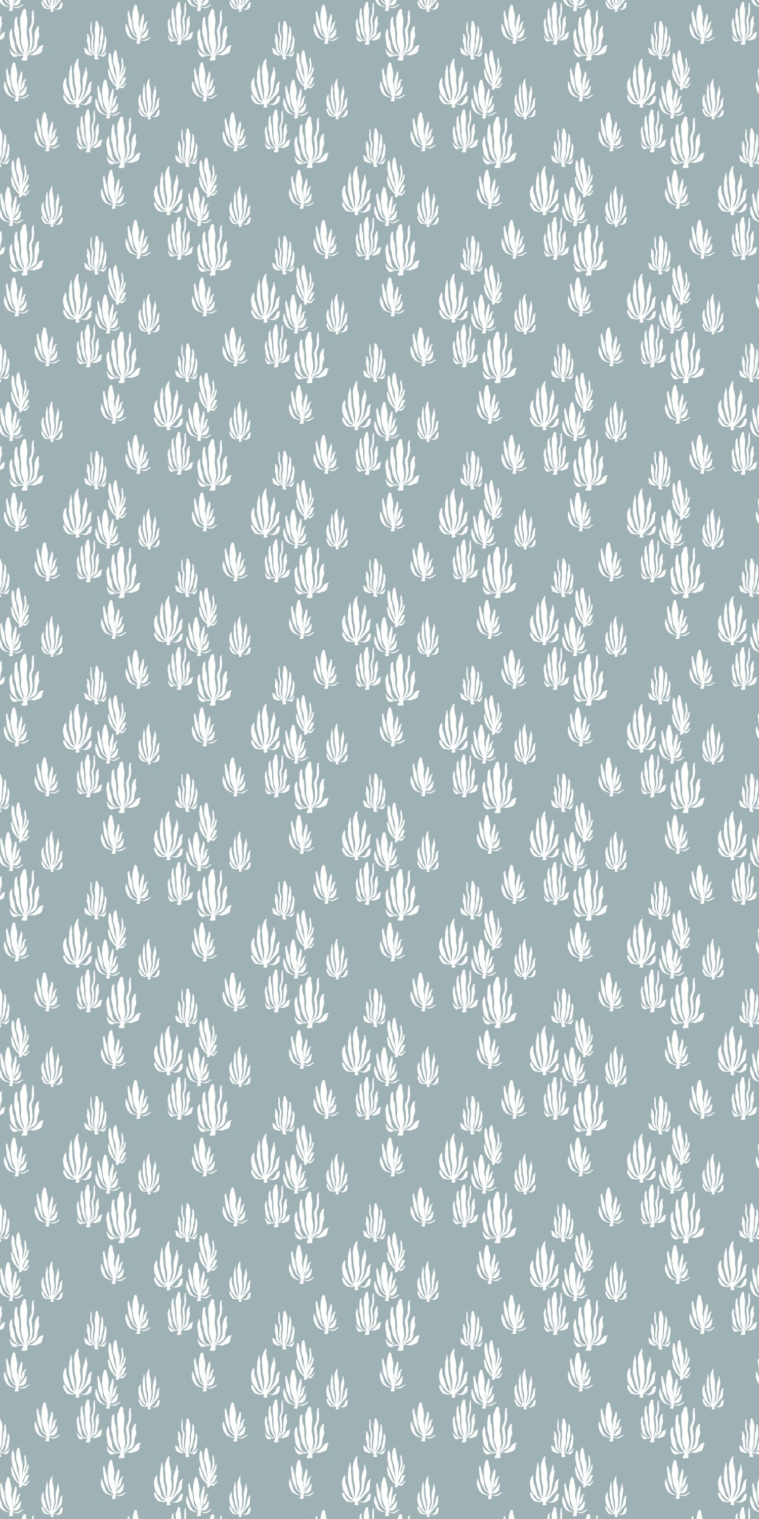 Seaweed in Bay Blue color