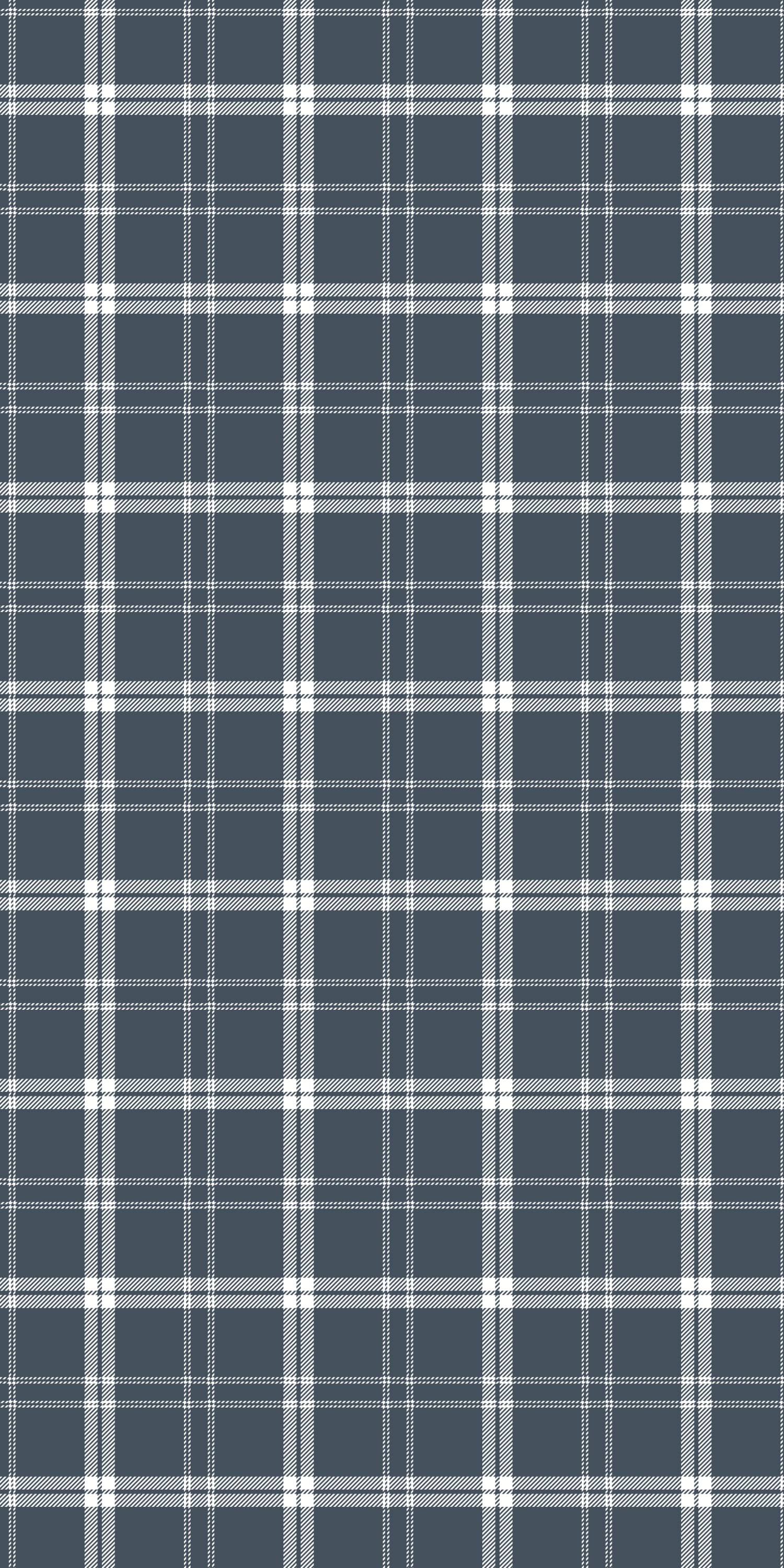 Ticking Plaid in Blue and White color